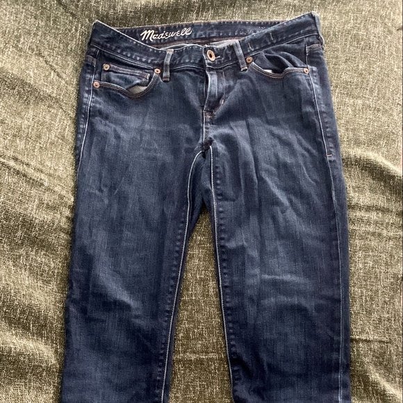Madewell Denim - Madewell Women's Rail Straight Dark Wash Jeans 26x32